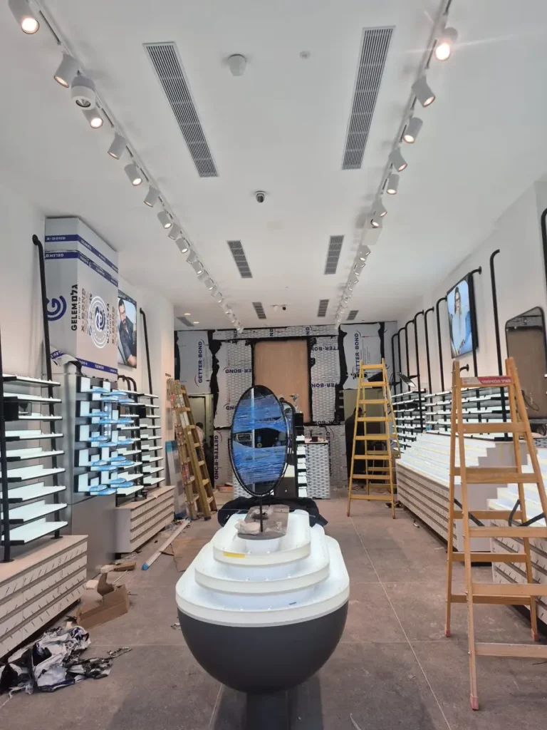 gelemoda store renovation hvac installation